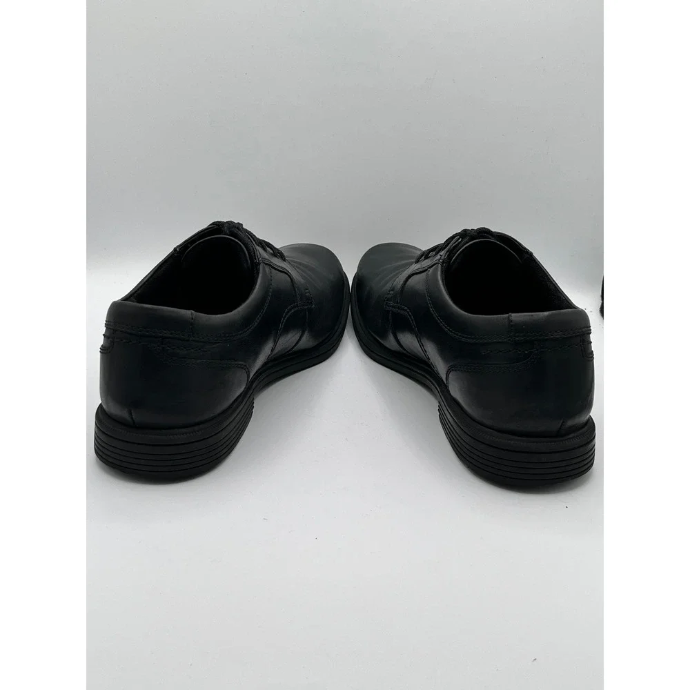 Rockport Men CI0821 truTECH Black Leather Slip Resistant Derby Shoes Size 9.5 M
